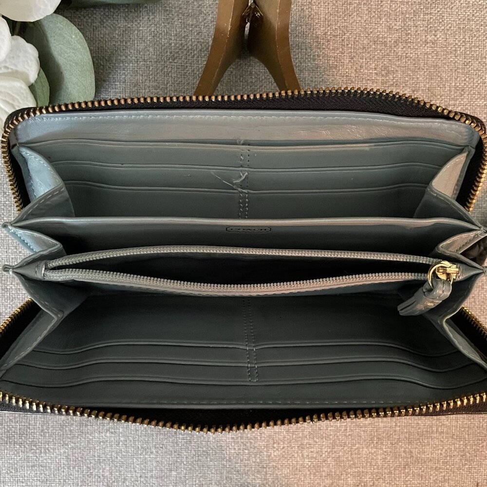 Coach Zip Around Accordion Wallet - Picture 16 of 16